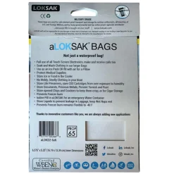 LokSak a 6 x 6 - Water/Air Tight bags - 2 pack