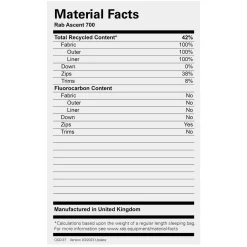 Rab Ascent 700 Down Sleeping Bag