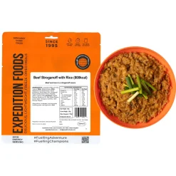 Expedition Foods Beef Stroganoff with Rice (High Energy Serving)