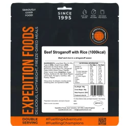 Expedition Foods Beef Stroganoff with Rice (Double Serving)