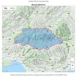 Cicerone British Mountain Map - Brecon Beacons