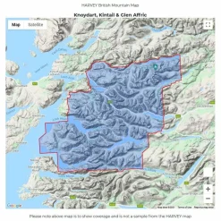 Harvey Maps British Mountain Map - Knoydart
