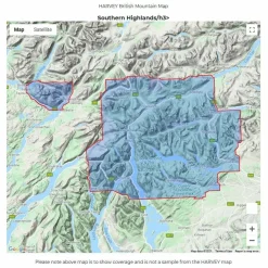 Harvey Maps British Mountain Map - Southern Highlands