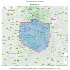 Harvey Maps British Mountain Map - White Peak