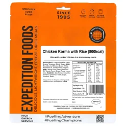 Expedition Foods Chicken Korma with Rice (High Energy Serving)