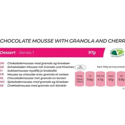 Expedition Foods Chocolate Mousse with Granola & Cherry