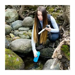 HydroBlu Clear Flow Water Bottle and Filter Combo