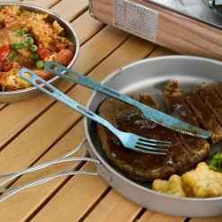 TOAKS Coloured Titanium 3-Piece Cutlery Set