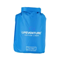 Lifeventure Cotton Sleeping Bag Liner, Anti-bac, Rectangular