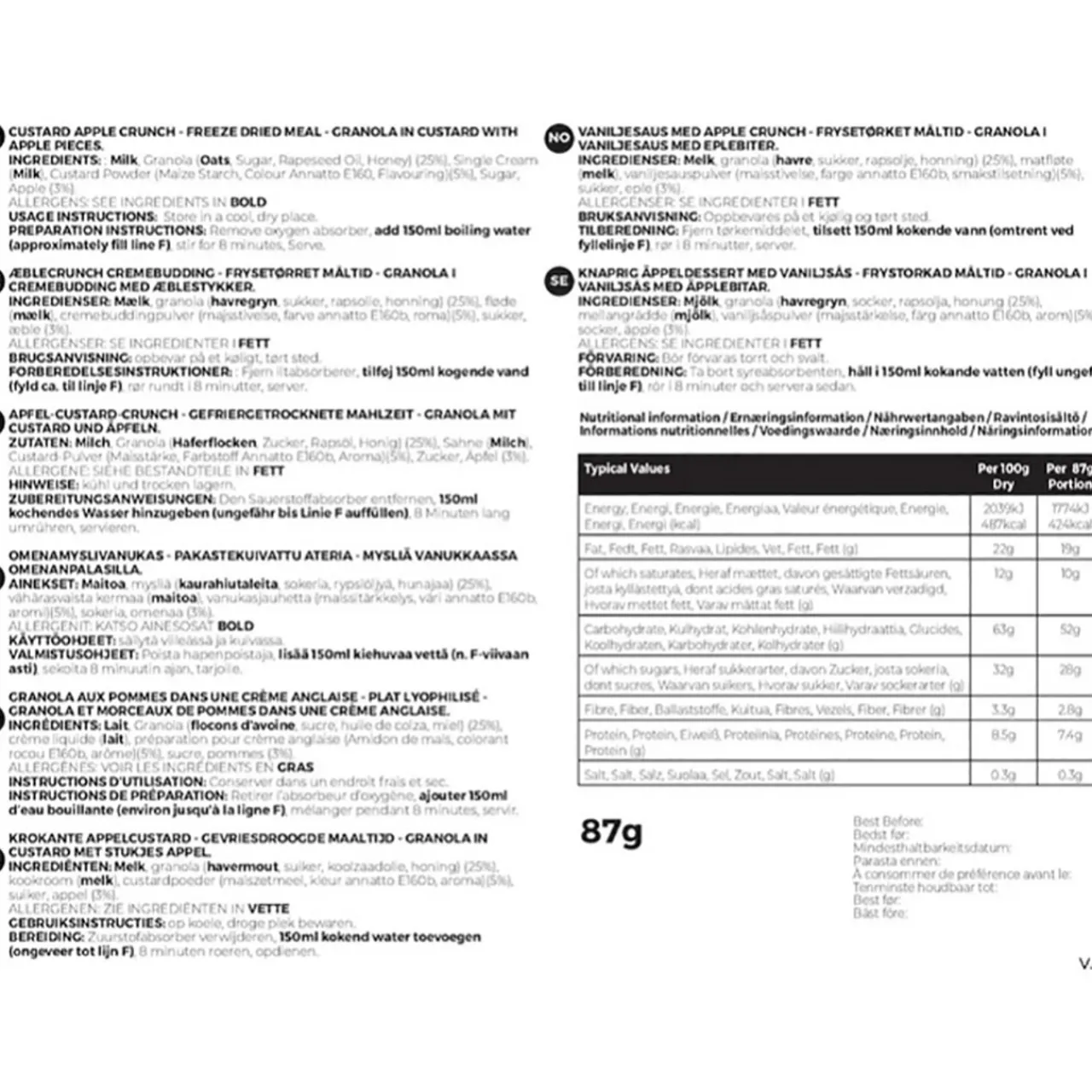 Expedition Foods Custard Apple Crunch