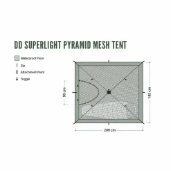 DD Hammocks DD Superlight Pyramid Mesh Tent