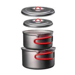 TOAKS ECA536 Titanium Ultralight Pot Set M (900ml & 1300ml)