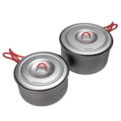 TOAKS ECA536 Titanium Ultralight Pot Set M (900ml & 1300ml)