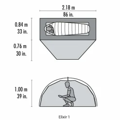 MSR Elixir 1 Person Tent & Footprint