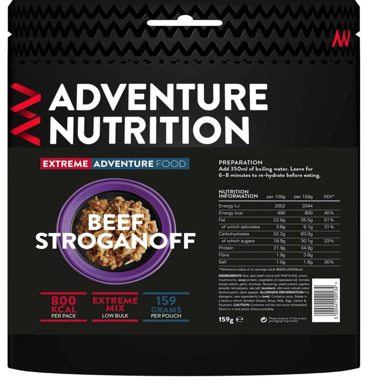 Adventure Nutrition Extreme Adventure 800 kcal Beef Stroganoff