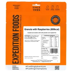 Expedition Foods Granola with Raspberries (High Energy Serving)