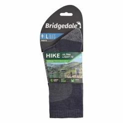 Women Bridgedale Hike Ultra Light T2 Merino Performance Crew Socks