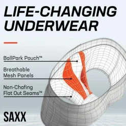 SAXX Kinetic Light-Compression Mesh Boxer Brief - Past Season Colours