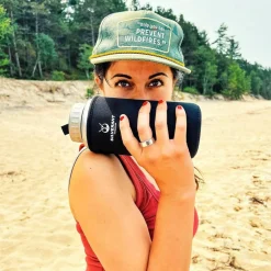 SilverAnt Large Titanium Water Bottle 1200ml - Wide Mouth