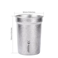 SilverAnt 400ml Titanium Beer Cup