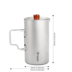 Jetboil 500ml Titanium Coffee French Press