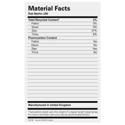 Rab Mythic 200 Down Sleeping Bag