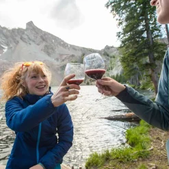 GSI Outdoors Nesting Red Wine Glass Set