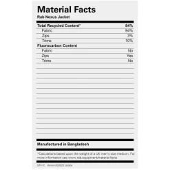 Rab Nexus Jacket - Past Season Colours