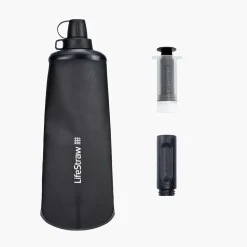 Pure Clear Peak Series Collapsible Squeeze Bottle 1L