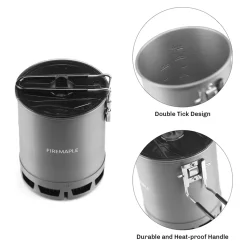 TOAKS Petrel Ultralight Cooking System with Hornet II Titanium Stove