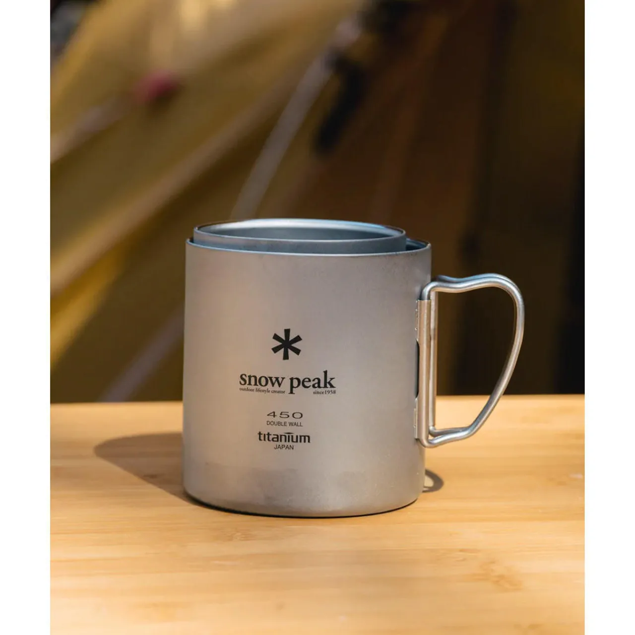 Snow Peak Recycled Titanium Double Wall 450 Mug