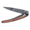 Deejo Serrated 37g Knife - Black/Topography