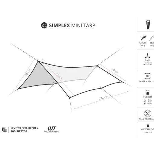 Liteway Simplex Mini Tarp - OUG-Outdoor