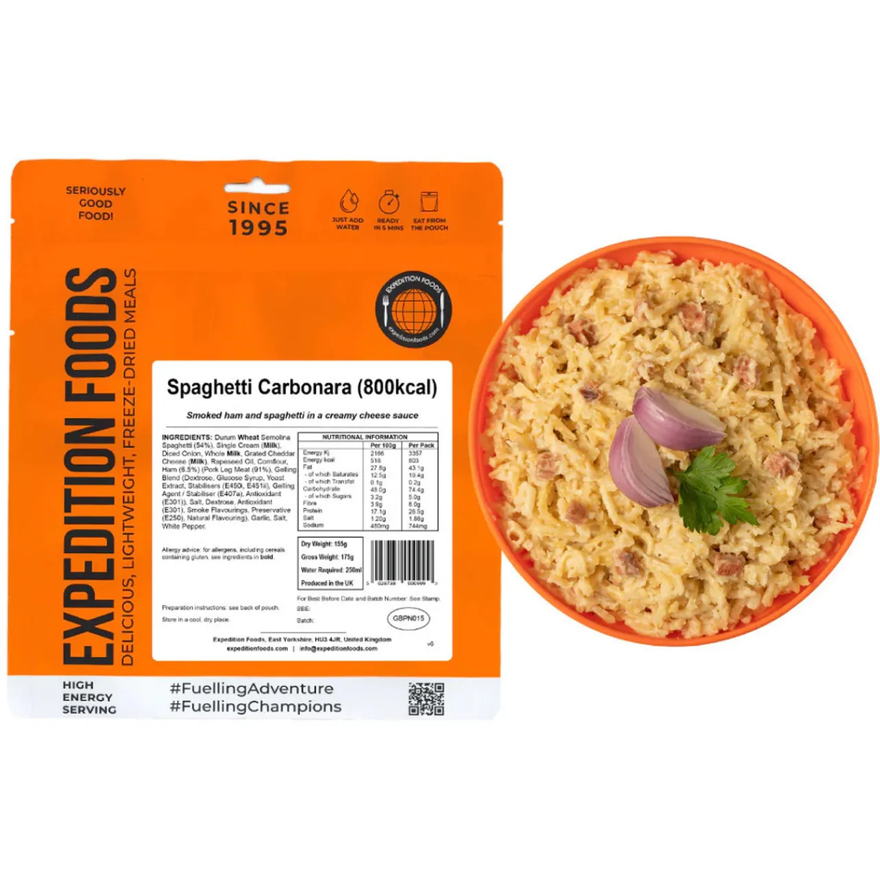 Expedition Foods Spaghetti Carbonara (High Energy Serving)