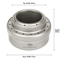 Evernew Spirit Volcano Titanium Alcohol Stove