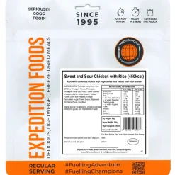 Expedition Foods Sweet and Sour Chicken with Rice (Single Serving)