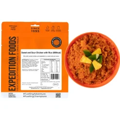 Expedition Foods Sweet and Sour Chicken with Rice (High Energy Serving)