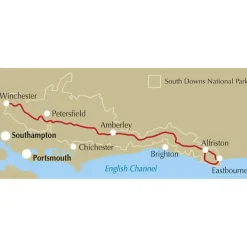 Harvey Maps The South Downs Way 2024