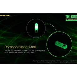 Nitecore TIKI GITD USB Rechargeable Keychain Light