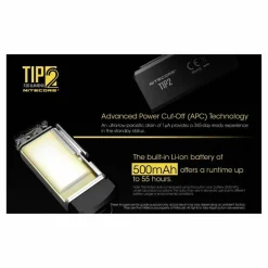 Nitecore TIP 2 USB Rechargeable Light