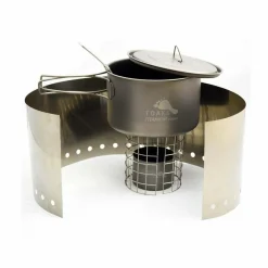TOAKS Titanium Alcohol Stove Cook System with 700ml Pot