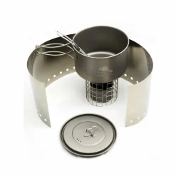 TOAKS Titanium Alcohol Stove Cook System with 700ml Pot