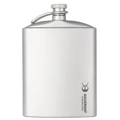 SilverAnt Titanium Hip Flask & Funnel 220ml