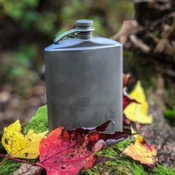 SilverAnt Titanium Hip Flask & Funnel 220ml