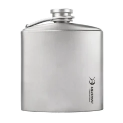 SilverAnt Titanium Hip Flask & Funnel 300ml