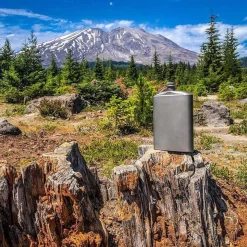 SilverAnt Titanium Hip Flask & Funnel 248ml