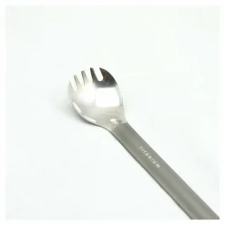 TOAKS Titanium Long Handle Spork with Polished Bowl