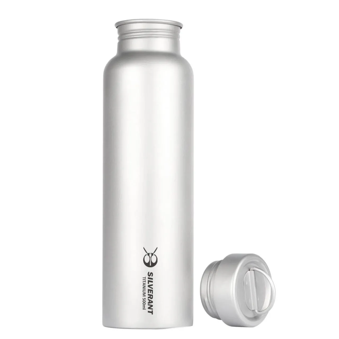 SilverAnt Titanium Water Bottle 500ml - Round