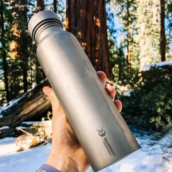 SilverAnt Titanium Water Bottle 800ml - Round