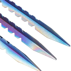 SilverAnt Titanium Y-Shape Tent Stakes - Long 6 Pack